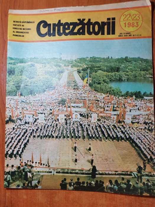 revista pentru copii - cutezatorii 9 iunie 1983-numar dublu