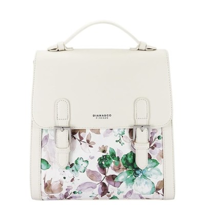Rucsac crem cu imprimeu floral DHJ731-3 M11 foto