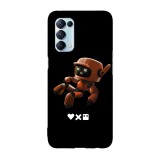 Husa compatibila cu Oppo A54 5G, Viceversa, model Little Robot Love Death Robots, Silicon, TPU, Transparent, Carcasa
