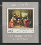 Ungaria 1967 - Expozitia Filatelica Internationala &quot;AMPHILEX 67&quot; S/S 1v MNH