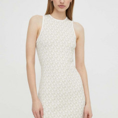 MICHAEL Michael Kors rochie culoarea bej, mini, mulata