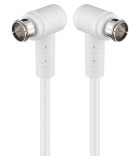 Cablu antena SAT 90 grade 80dB dublu ecranat 1.5m F tata rapida 90 -, Goobay
