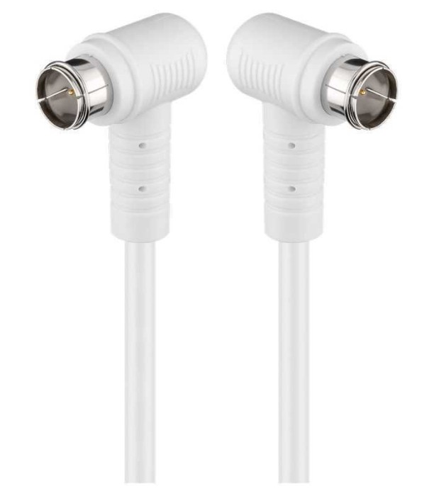 Cablu antena SAT 90 grade 80dB dublu ecranat 1.5m F tata rapida 90 -