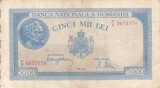 ROMANIA 5.000 lei 2 mai 1944 VF/VF+!!!