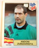 Cartonas surpriza abtibild Panini USA 94 Andoni Zibizarreta 187 fotbal fotbalist