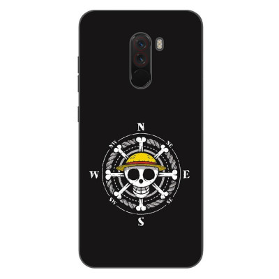 Husa compatibila cu Xiaomi Pocophone F1 Silicon Gel Tpu Model One Piece Logo foto