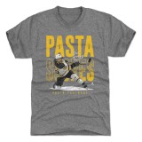 Boston Bruins tricou de bărbați David Pastrnak #88 Pasta Scores WHT 500 Level Grey - L