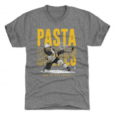 Boston Bruins tricou de bărbați David Pastrnak #88 Pasta Scores WHT 500 Level Grey - XXXL