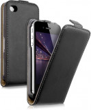 Husa Telefon Flip Vertical Apple iPhone 4 Black