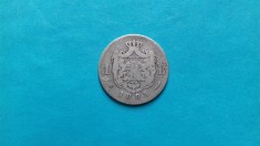 Moneda argint 1 leu 1885 foto