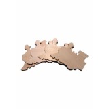 Figurina locomotiva din lemn pentru activitati crafts, 4 bucati set