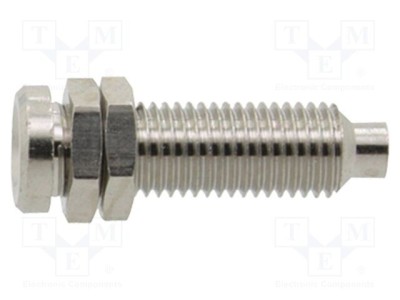 Conector banană 4mm soclu pe panou DONAU ELEKTRONIK &amp;icirc;nşurubare 8mm foto