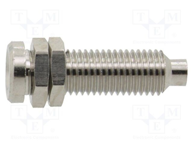 Conector banană 4mm soclu pe panou DONAU ELEKTRONIK &icirc;nşurubare 8mm