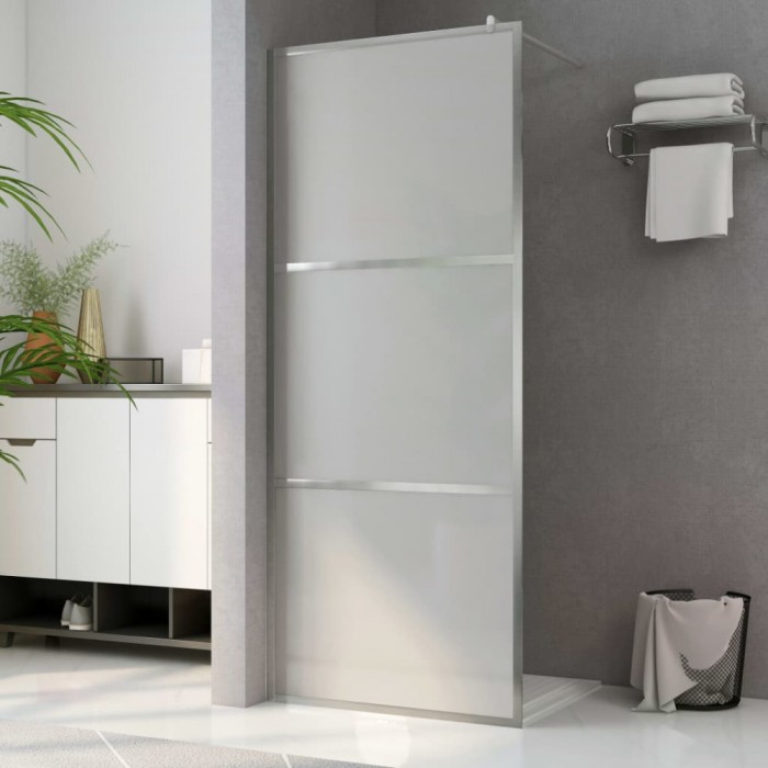 vidaXL Paravan de duș walk-in, 90 x 195 cm, sticlă ESG mată 146646