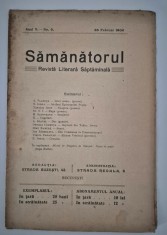 Carte veche Revista Samanatorul An 5 Numar 9 1906