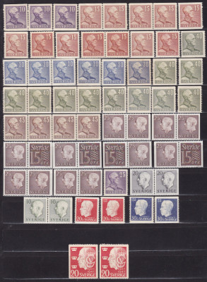 SUEDIA 1947-1948 LOT UZUALE STARE MNH foto