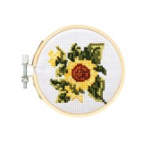 Mini Set de Broderie in Cruciulita , Floarea-soarelui