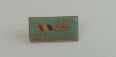 QW9 J 8 - Insigna tematica filatelie - Expozitia Romania-Anglia - Londra 2000