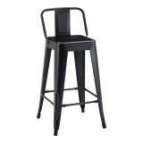 Cumpara ieftin Scaun de bar Utopia, Pako World, Negru, 42x42x86 cm
