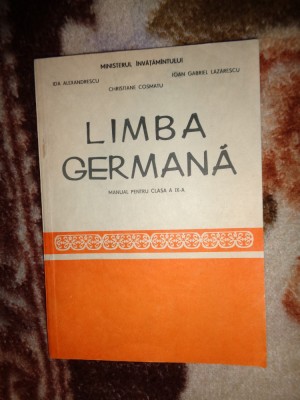 Limba germana manual pentru clasa a IX-a an 1993,147pagini foto