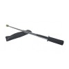 Baston Telescopic Autoaparare Ideallstore, Otel, Argintiu, Maner Cauciuc, 47cm + Husa Curea