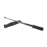 Baston Telescopic Autoaparare Ideallstore, Otel, Argintiu, Maner Cauciuc, 47cm + Husa Curea
