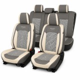 Huse Auto Premium 5 Locuri Carguard Deluxe Piele Ecologica Textil Universale Protectie Interior Elegant