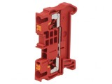 Conector de Șine 0,14-4mm&sup2; Piste 1 Borne 2 Roșu PT