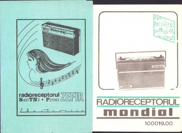 HST 356S Lot 17 prospecte radio rom&acirc;nești perioada comunistă