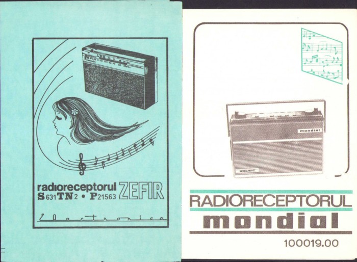 HST 356S Lot 17 prospecte radio rom&acirc;nești perioada comunistă