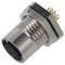 Conector M12 soclu mamă 12 pini 1,5A 30V IP67 drept THT LUTRONIC