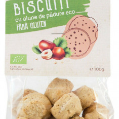 Biscuiti cu alune de padure fara gluten bio 100g Obio