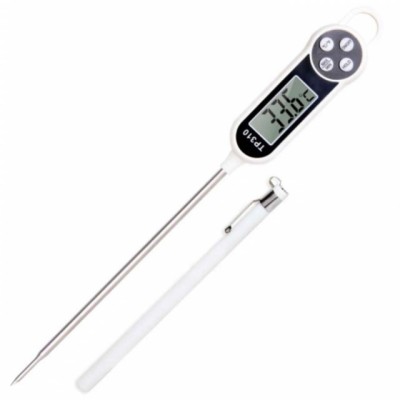 Termometru digital alimentar de insertie cu tija Pufo, afisaj LCD, 4 butoane si oprire automata, interval masurare -50&amp;deg; C - +300&amp;deg; C foto