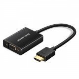 Ugreen cablu HDMI (mascul) - VGA (femelă) cablu adaptor negru (MM102)