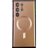 Husa de protectie Flippy, cu incarcare Wireless, Tehnologie Magsafe, pentru Samsung Galaxy S23 Plus , Rose Gold