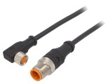 Cablu Senzori Automatizări M12 M8 3 pini 1m 30VDC LUTRONIC