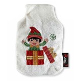 Incalzitor cu recipient detasabil model Craciun Elf textil multicolor cm 8 x 2 x 13 H