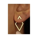 Cumpara ieftin Cercei Vektor, Aurii, Geometrici, Diamant - 283030