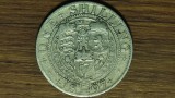 Anglia Marea Britanie - moneda argint sterling 925 - 1 shilling 1897 - Regina Victoria bustul 3 - starea din imagini