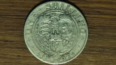 Anglia Marea Britanie - moneda argint sterling 925 - 1 shilling 1897 - Regina Victoria bustul 3 - starea din imagini