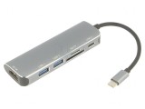 Adaptor OTG USB 3.0 0,15m Negru Argintiu 5Gbps