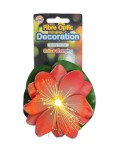 Decoratiune artificiala cu led nufar, plastic,diverse culori, 11 cm