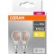 SET 2 becuri LED Osram, soclu E14, putere 4W, forma clasic, lumina alb calda, alimentare 220 - 240 V, &quot;000004058075803954&quot; (timbru verde 0.9 lei)