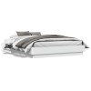 Cadru de pat, alb ,135x190 cm, lemn prelucrat