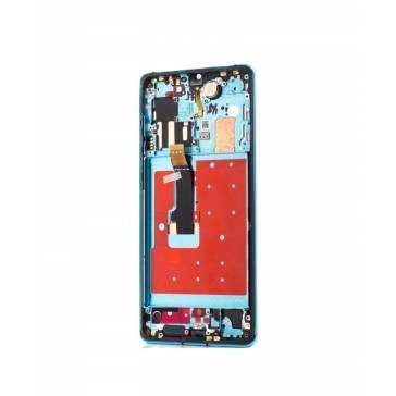 Ecran LCD Display Pentru Huawei P30 Pro Albastru Cu Rama foto