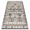Covor SISAL COOPER Aztec, Etno, Zigzag 22218 ecru / negru, 140x190 cm