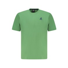 U.S. Grand POLO Tricou barbati simplu din bumbac cu logo brodat, verde, M