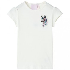 Tricou pentru copii, ecru, 104 10785