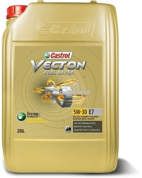 Ulei motor Castrol Vecton Fuel Saver 5W30 E7 20L 154C35 Ulei motor Castrol Vecton Fuel Saver 5W30 E7 20L 154C35