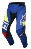 Pantaloni OffRoad ALPINESTARS MX TECHSTAR FACTORY culoare blue/fluorescent/red/white/yellow, mărime 34